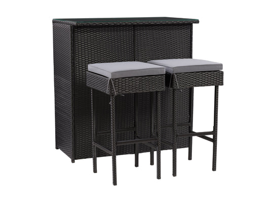 Patio Bar Set 3pc