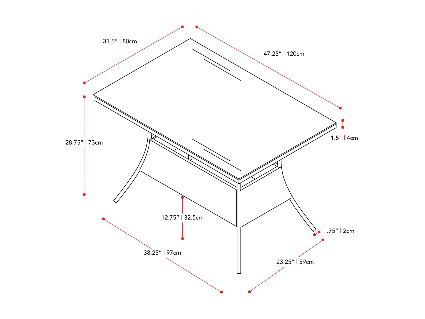 Black Outdoor Dining Table