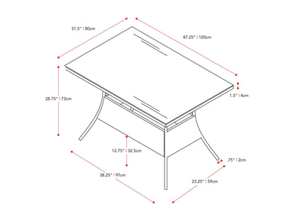 Black Outdoor Dining Table