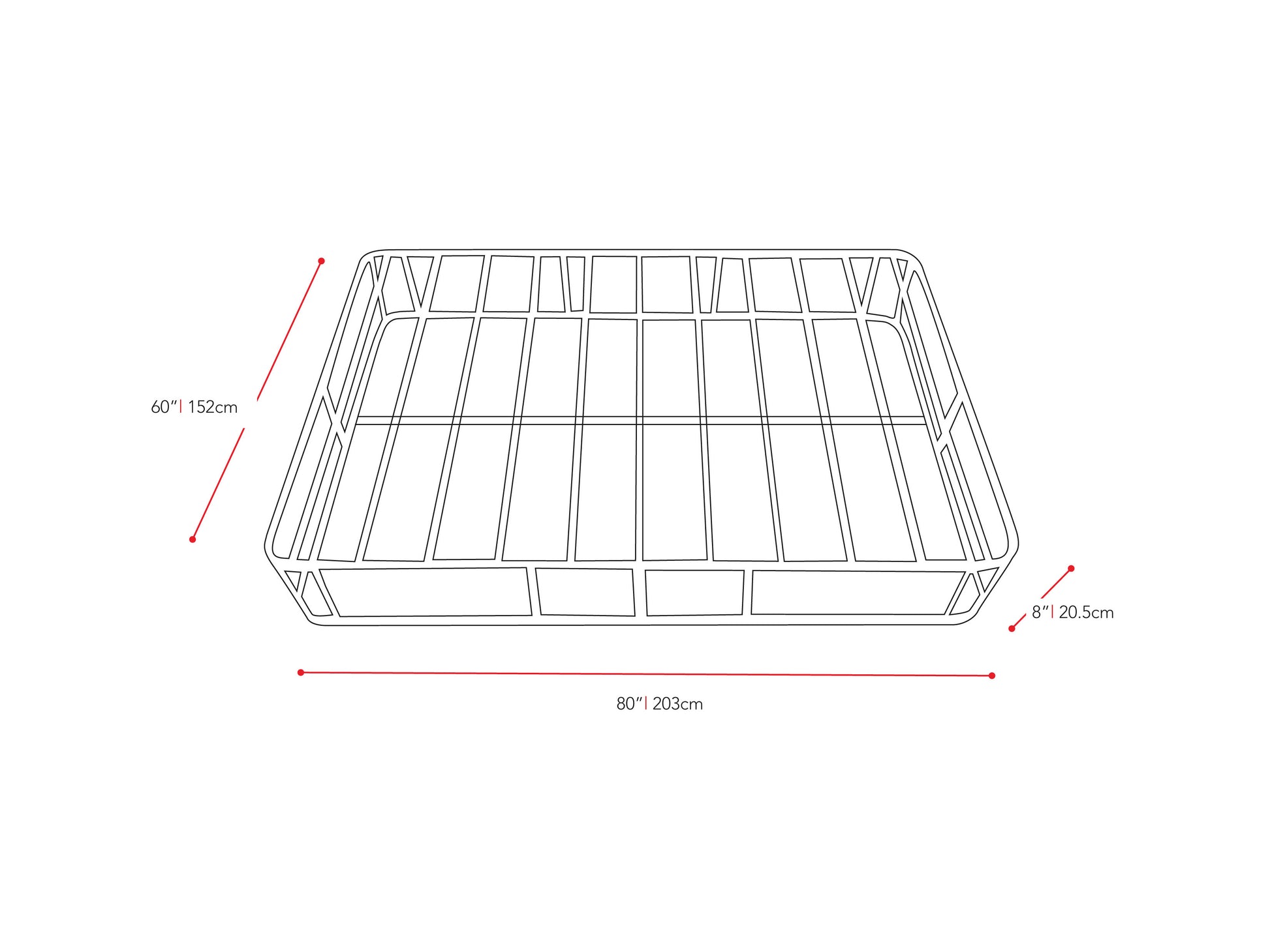 Queen box spring in light gray fabric with a sturdy wooden frame, ready-to-assemble design, and supportive mattress foundation. Ideal for enhancing bed stability and comfort.