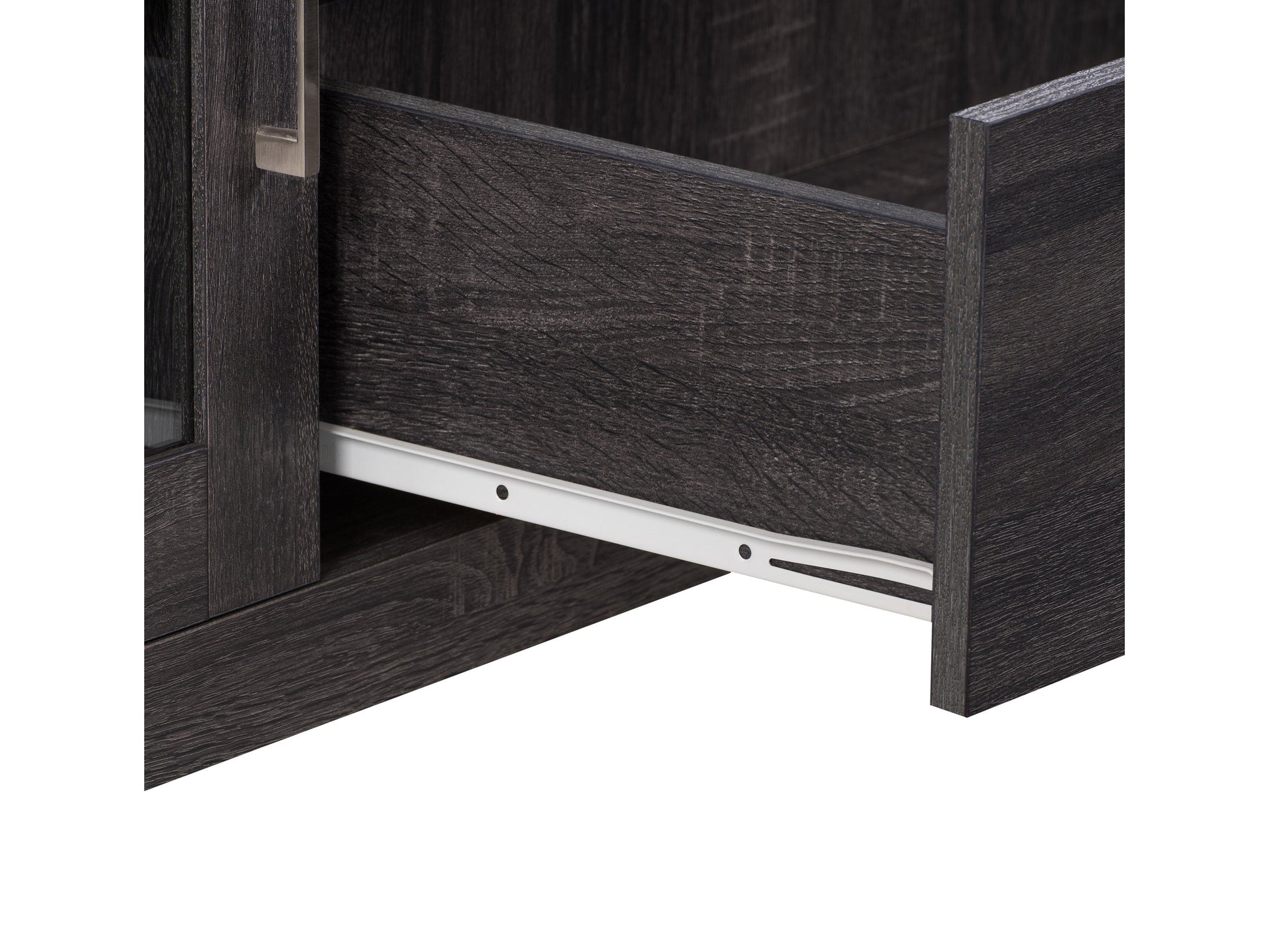 dark grey TV Cabinet with Drawers for TVs up to 85" Hollywood Collection detail image by CorLiving#color_dark-grey