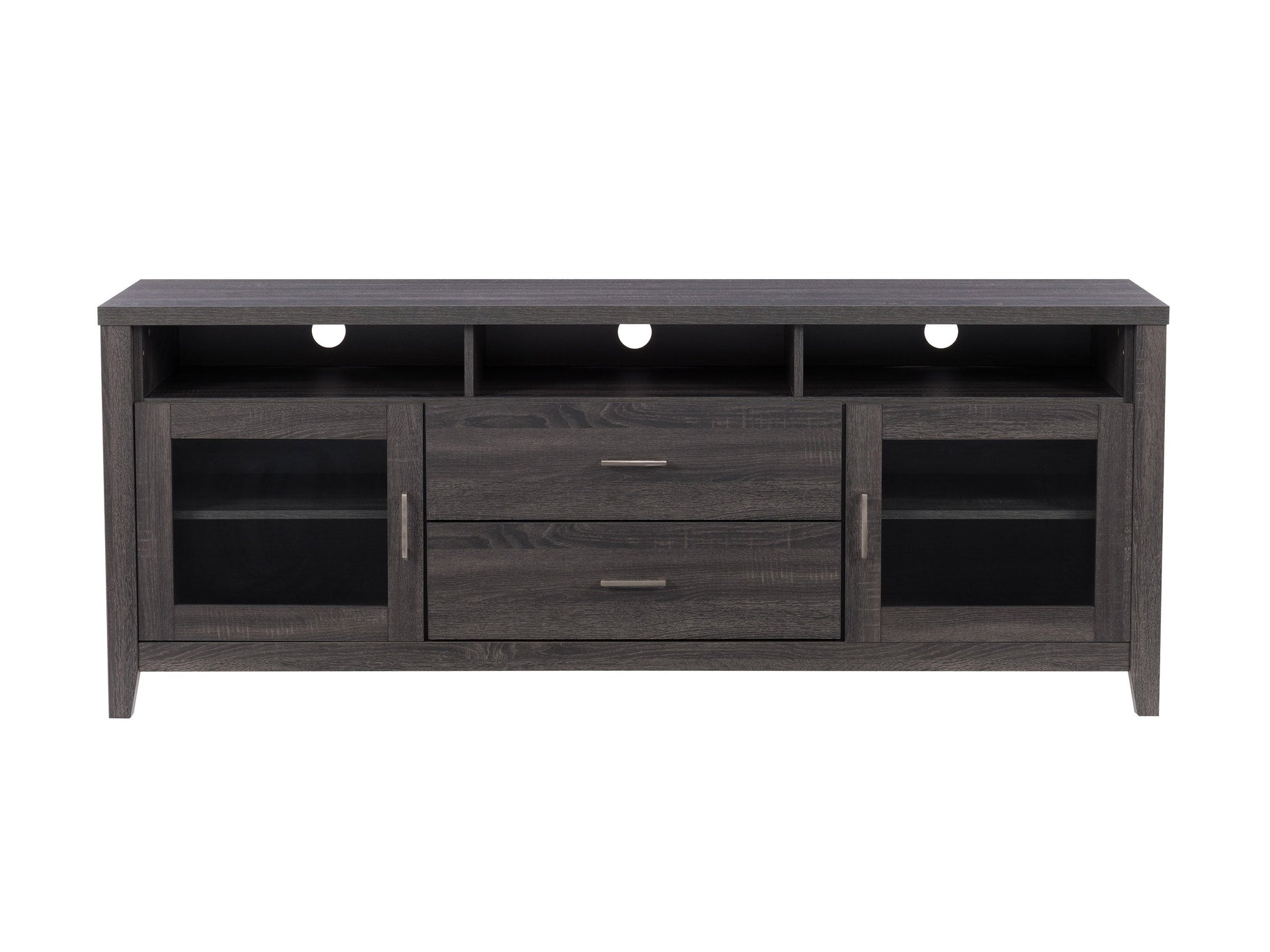 dark grey TV Cabinet with Drawers for TVs up to 85" Hollywood Collection product image by CorLiving#color_dark-grey