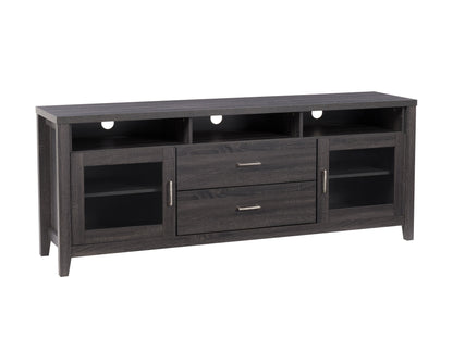 dark grey TV Cabinet with Drawers for TVs up to 85" Hollywood Collection product image by CorLiving#color_dark-grey