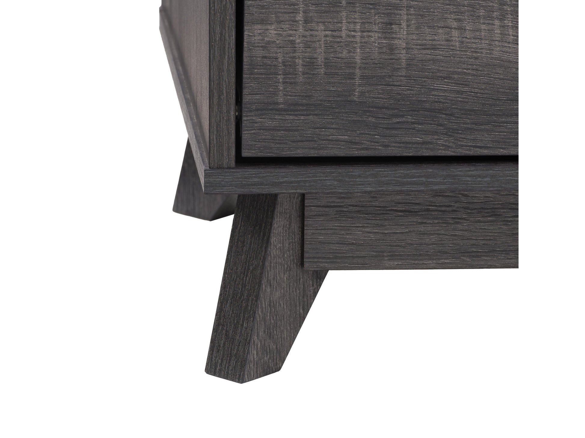 Modern grey TV stand for 85" TVs with sleek design, ample storage, and adjustable shelves.