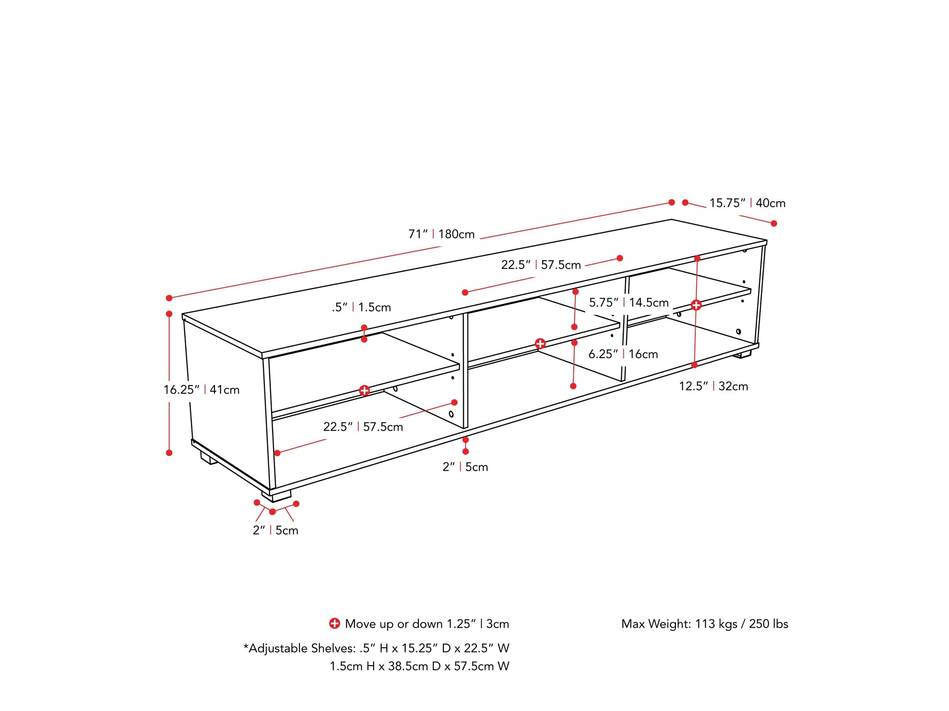 Modern grey TV stand for up to 85" TVs, featuring sleek design, ample storage, and sturdy construction.