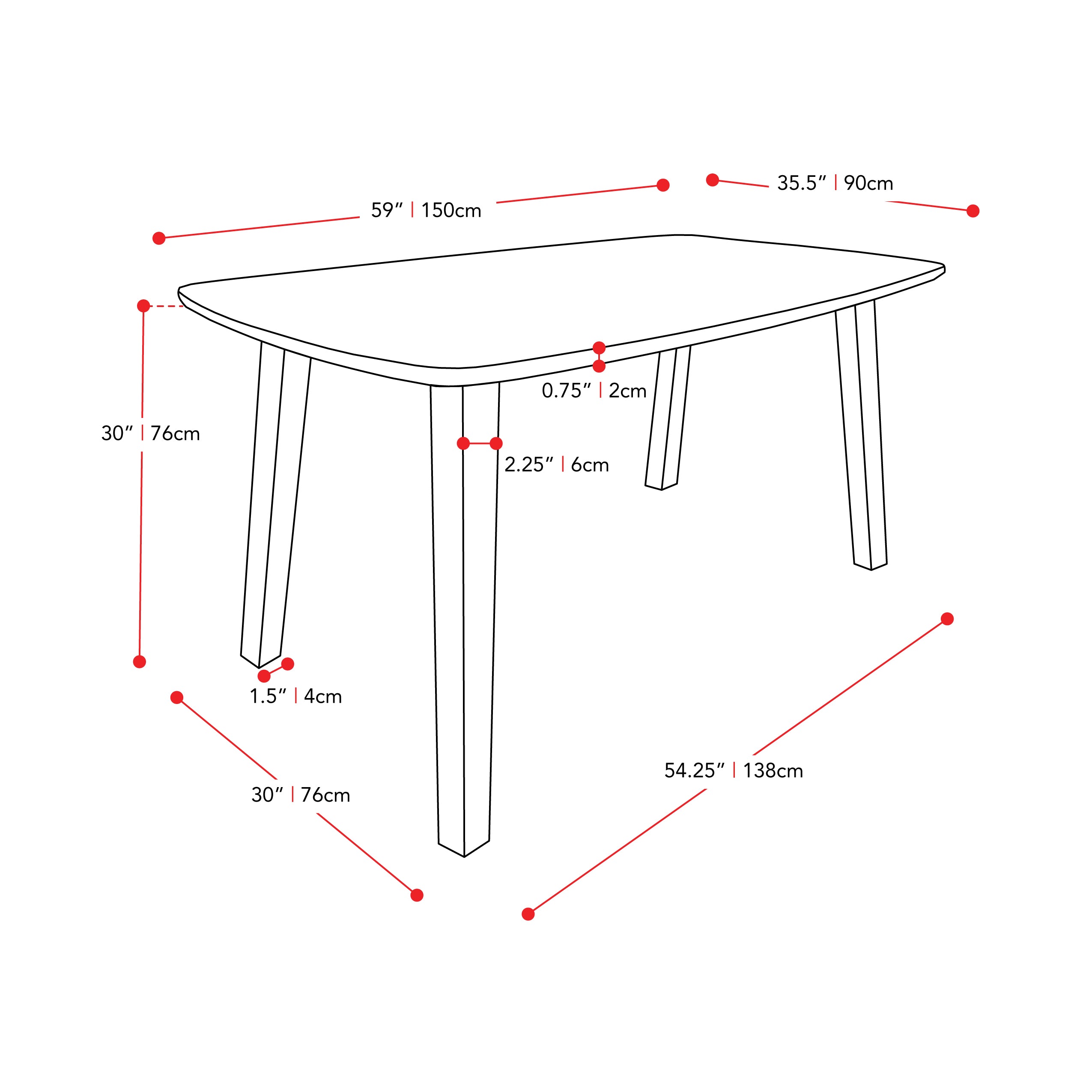 Mid Century Modern Dining Table