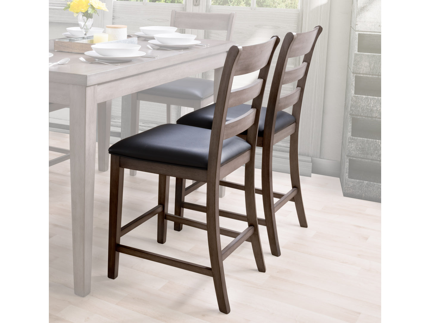 Counter Height Dining Chairs, Set of 2
