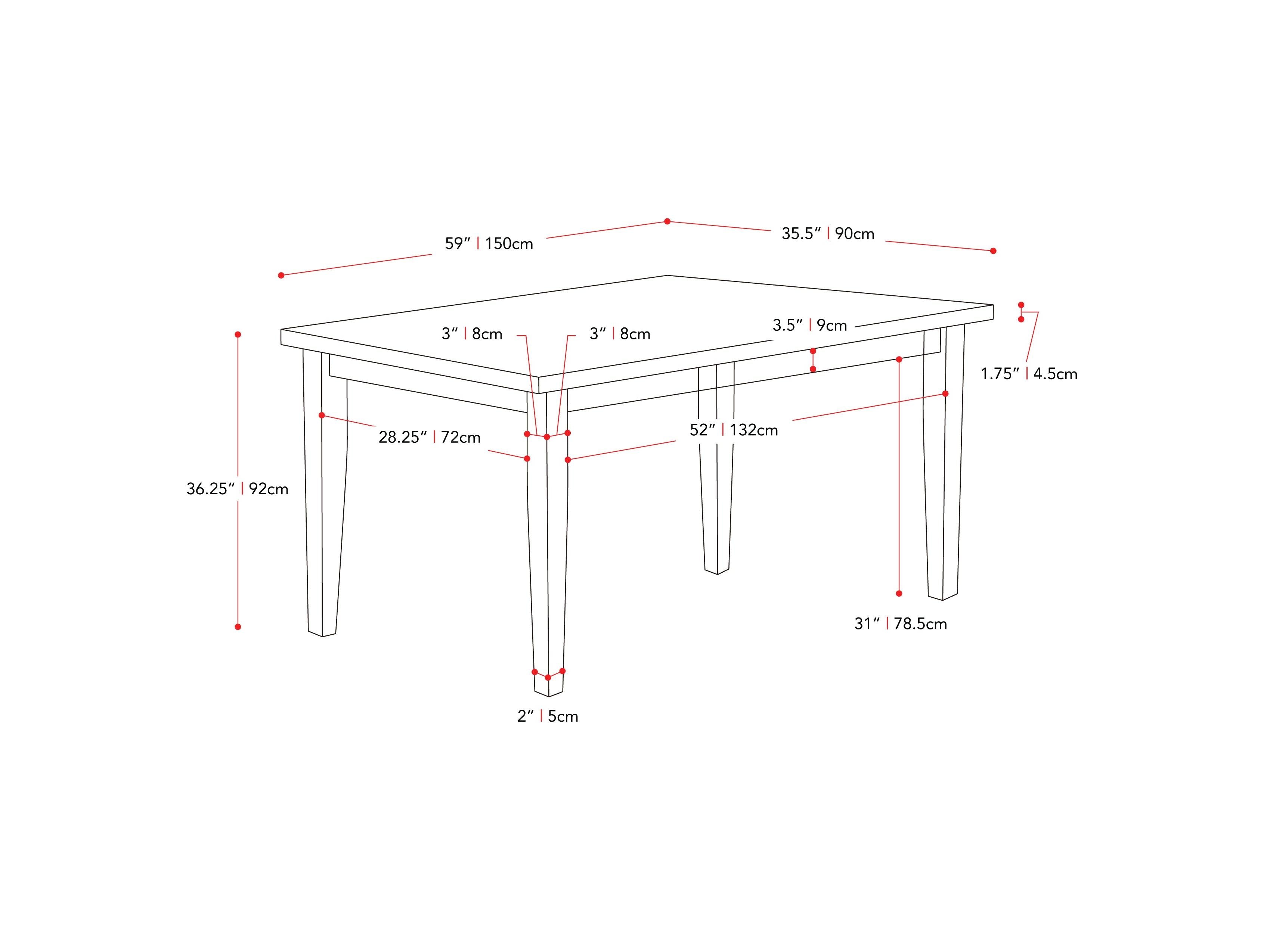 Grey wood counter height dining table with sturdy legs, smooth rectangular top, and rustic finish, ideal for modern kitchens or dining rooms. Durable build and elegant design for a contemporary look.