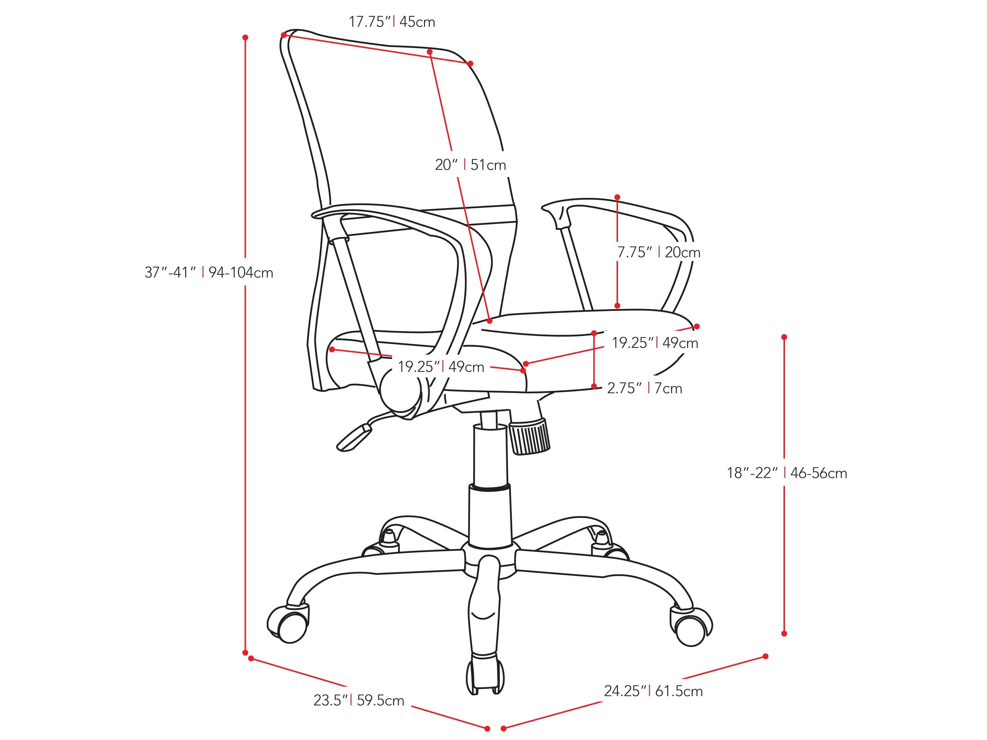 Ergonomic fabric office chair with black mesh back, cushioned seat in dark gray, adjustable armrests, and five-wheel base for mobility. Ideal for home or office use, promoting comfort and productivity.