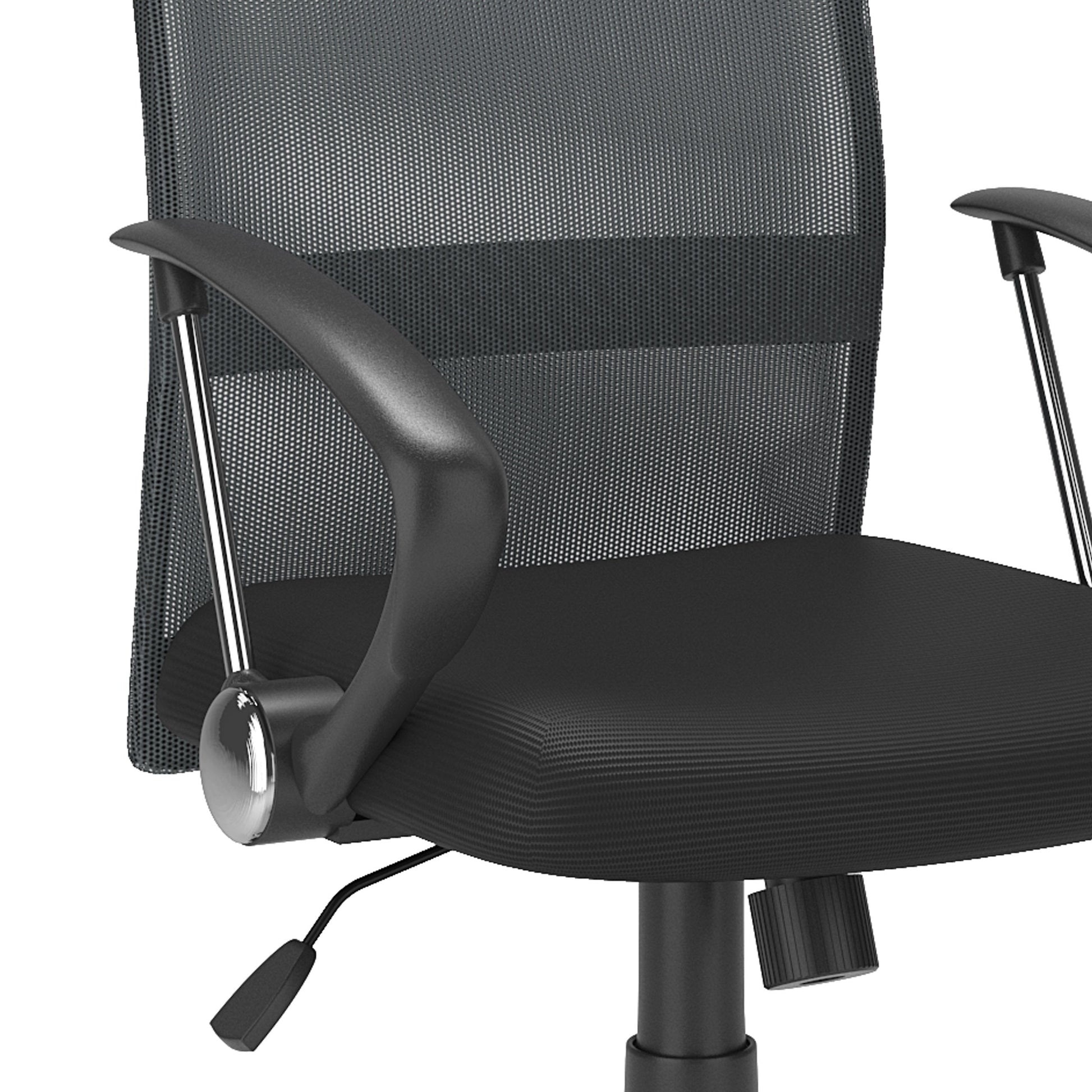 dark grey Fabric Office Chair Harper Collection detail image by CorLiving#color_dark-grey