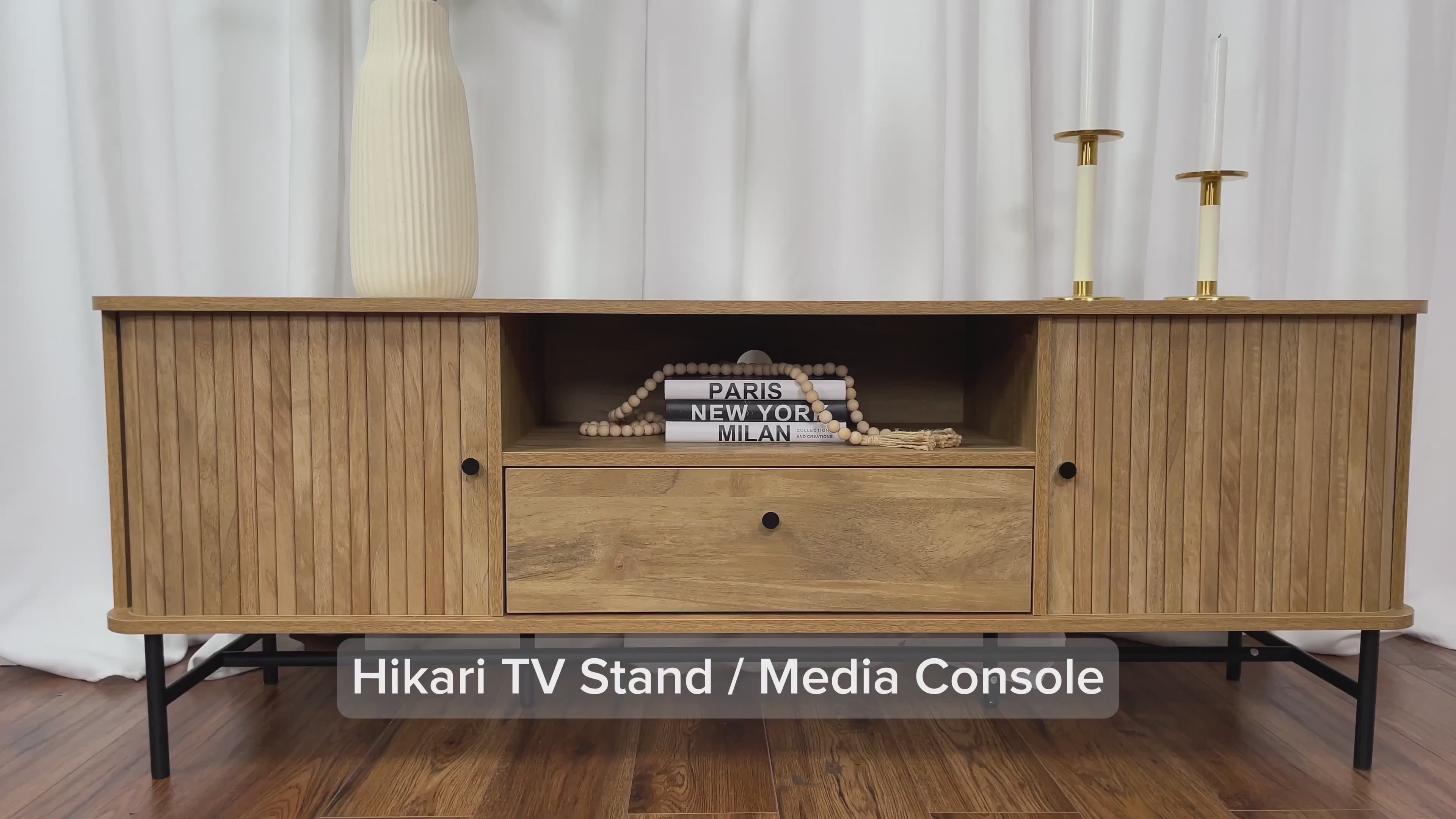 Load video: Hikari TV Stand / Media Console Product Video