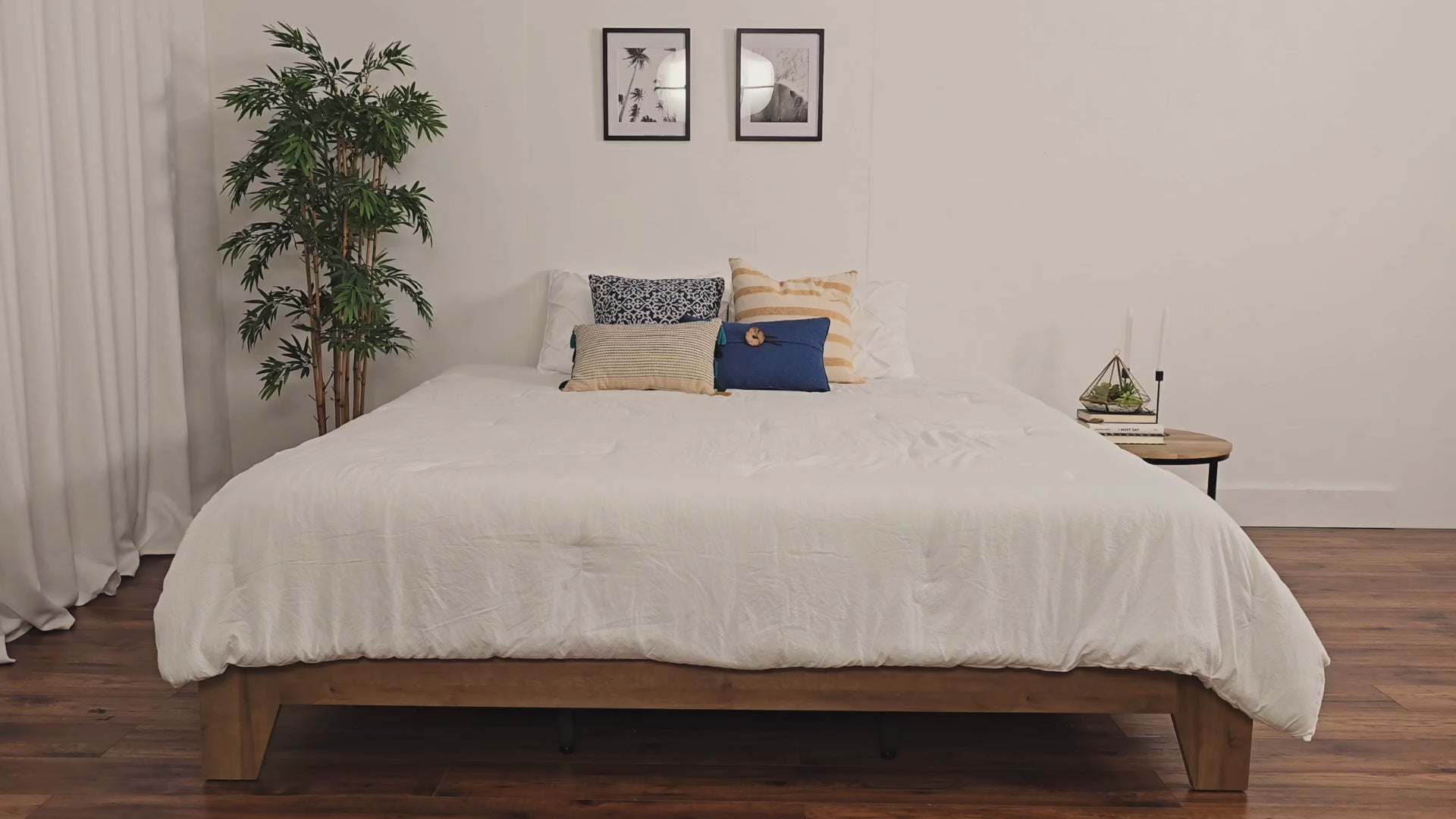 Load video: Aiko Platform Bed Product Video