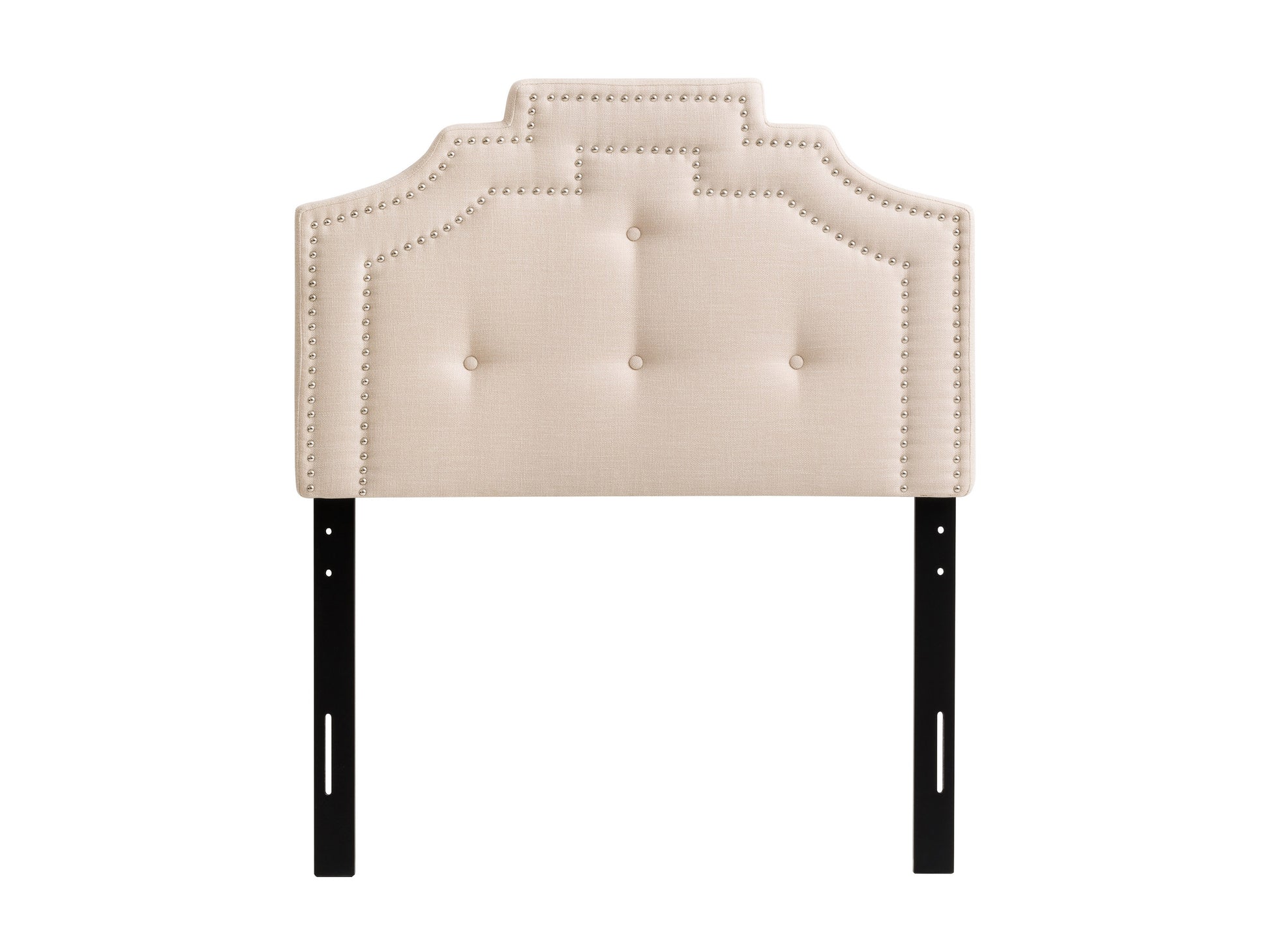 cream Padded Headboard, Twin / Single Aspen Collection product image by CorLiving#color_cream