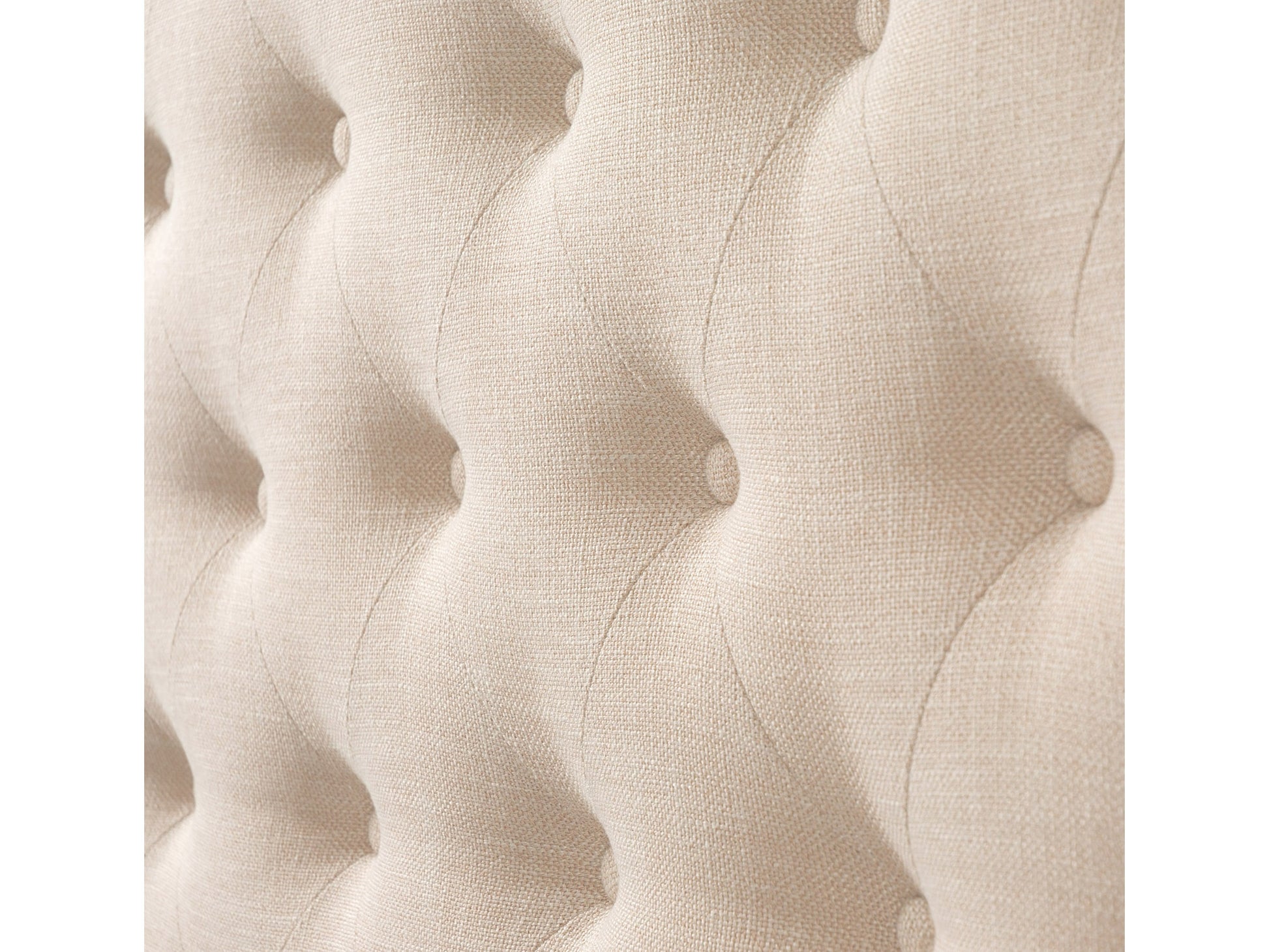 cream Tufted Twin / Single Bed Fairfield Collection detail image by CorLiving#color_cream