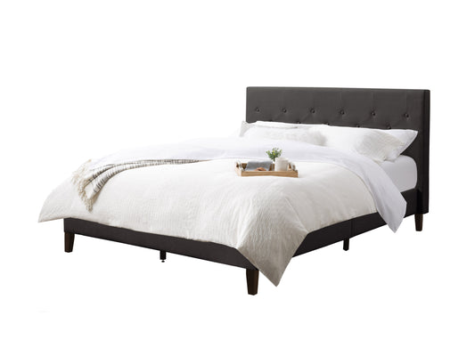 dark grey Button Tufted Queen Bed Nova Ridge Collection product image by CorLiving#color_nova-ridge-dark-grey