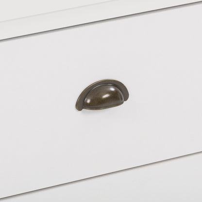 white 6 Drawer Dresser Boston Collection detail image by CorLiving#color_white