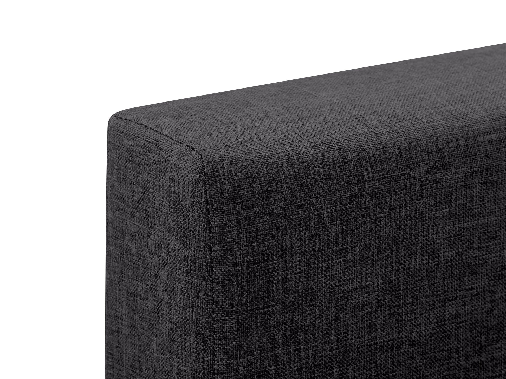 black Twin / Single Panel Bed Ellery Collection detail image by CorLiving#color_ellery-black