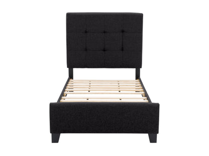 black Twin / Single Panel Bed Ellery Collection product image by CorLiving#color_ellery-black