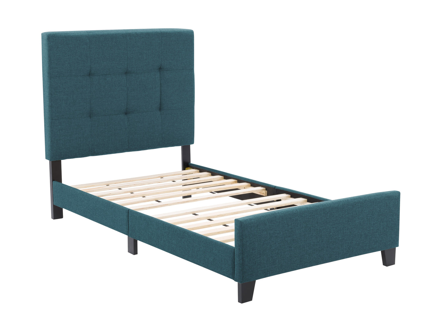 Blue Twin / Single Panel Bed Ellery Collection product image by CorLiving#color_ellery-blue