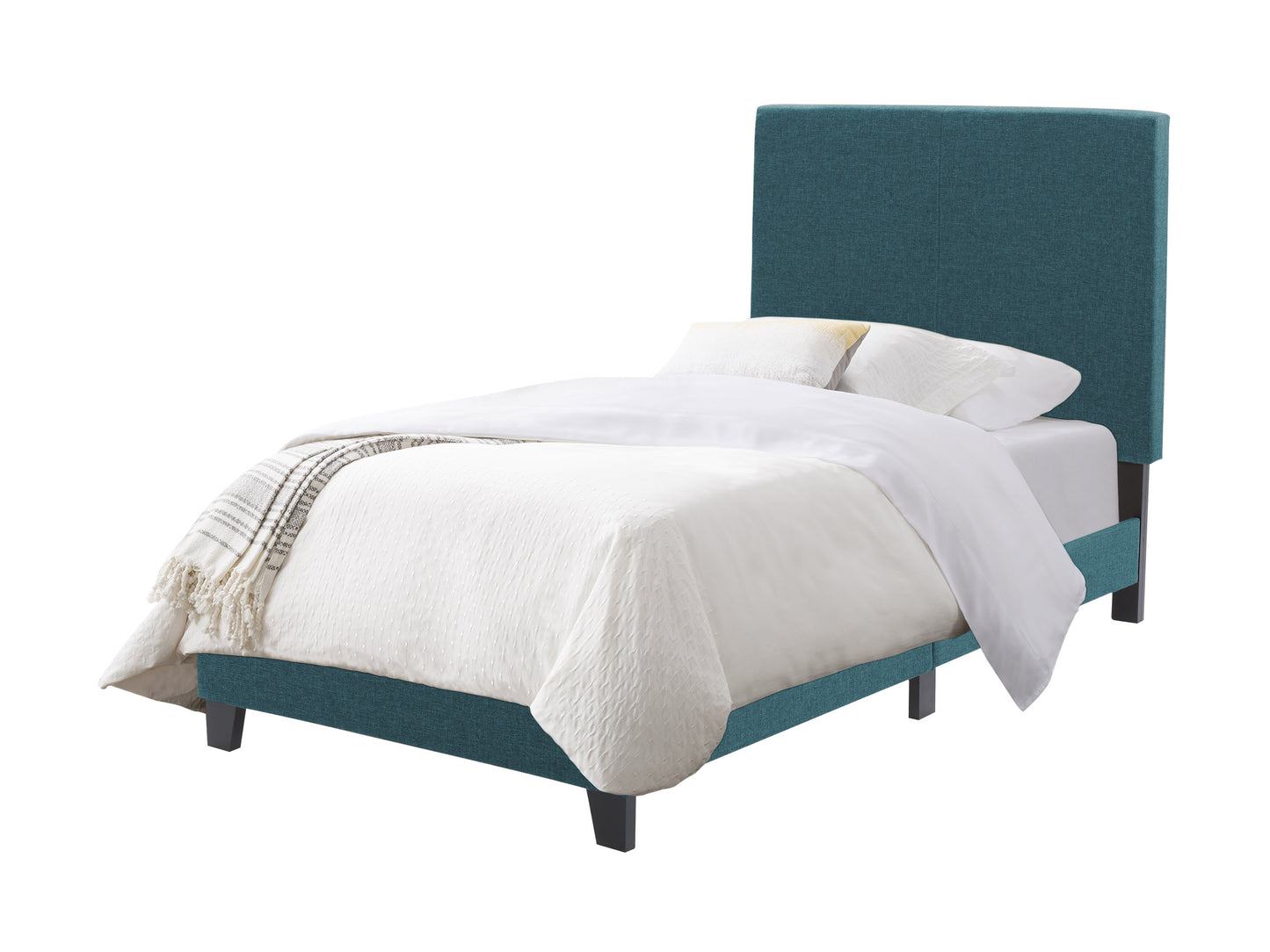 Blue Contemporary Twin / Single Bed Juniper Collection product image by CorLiving#color_juniper-blue