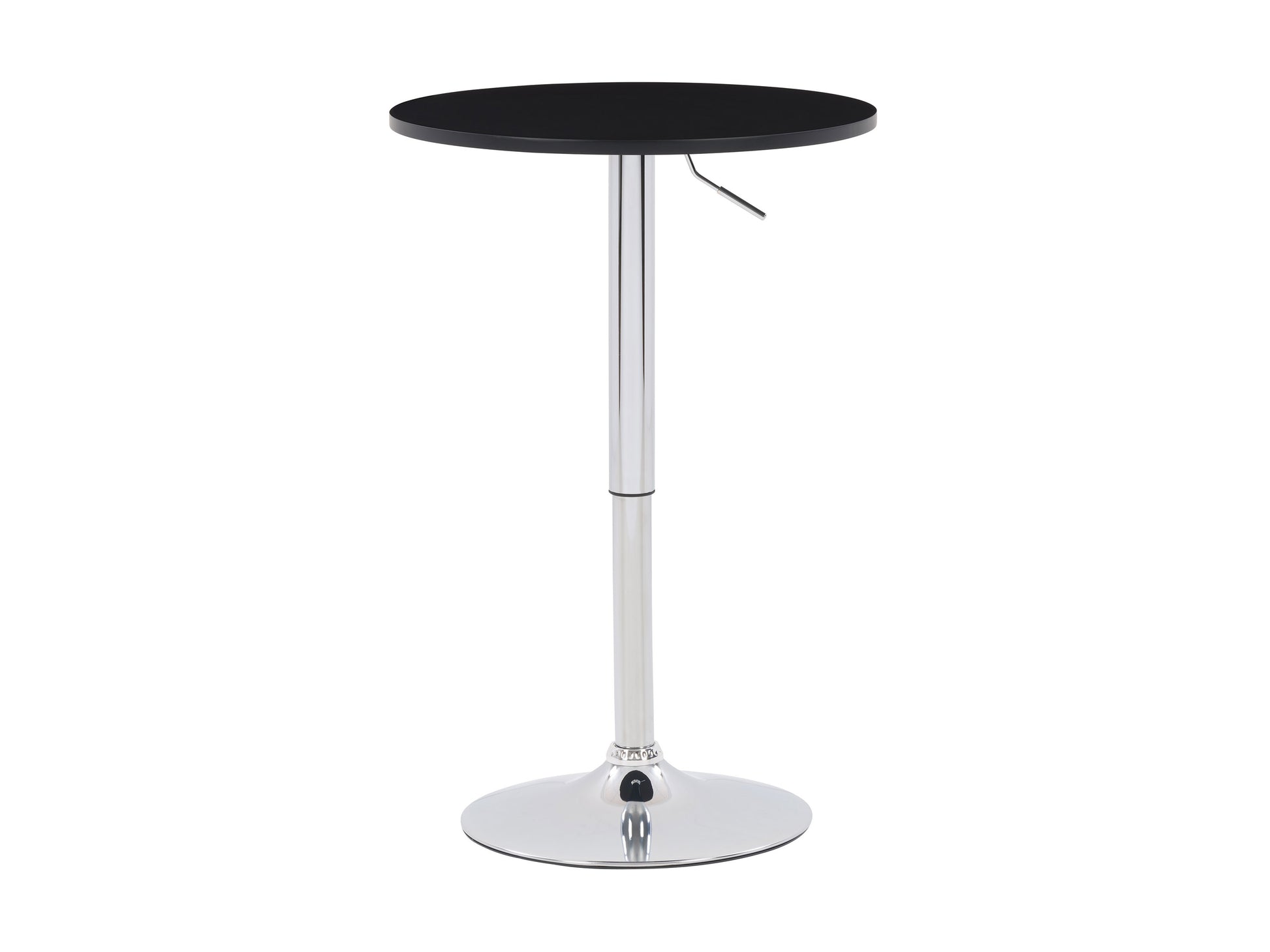 black Adjustable Height Bar Table, Round Maya Collection product image by CorLiving#color_black