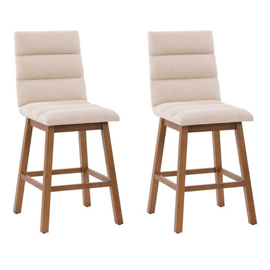 beige and brown Wood Bar Stools Set of 2 Lilibet Collection product image by CorLiving#color_dpt-beige