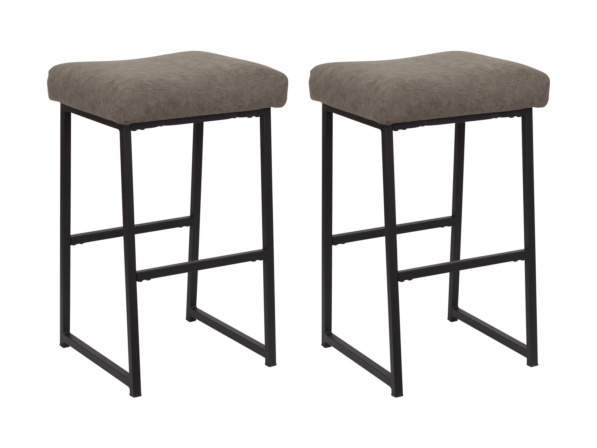 grey taupe Backless Bar Stools Set of 2 Milo Collection product image by CorLiving#color_grey-taupe