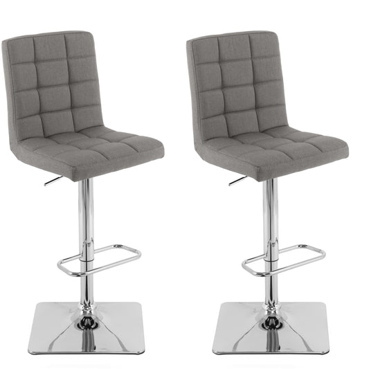 medium grey High Back Bar Stools Set of 2 Quinn Collection product image by CorLiving#color_medium-grey