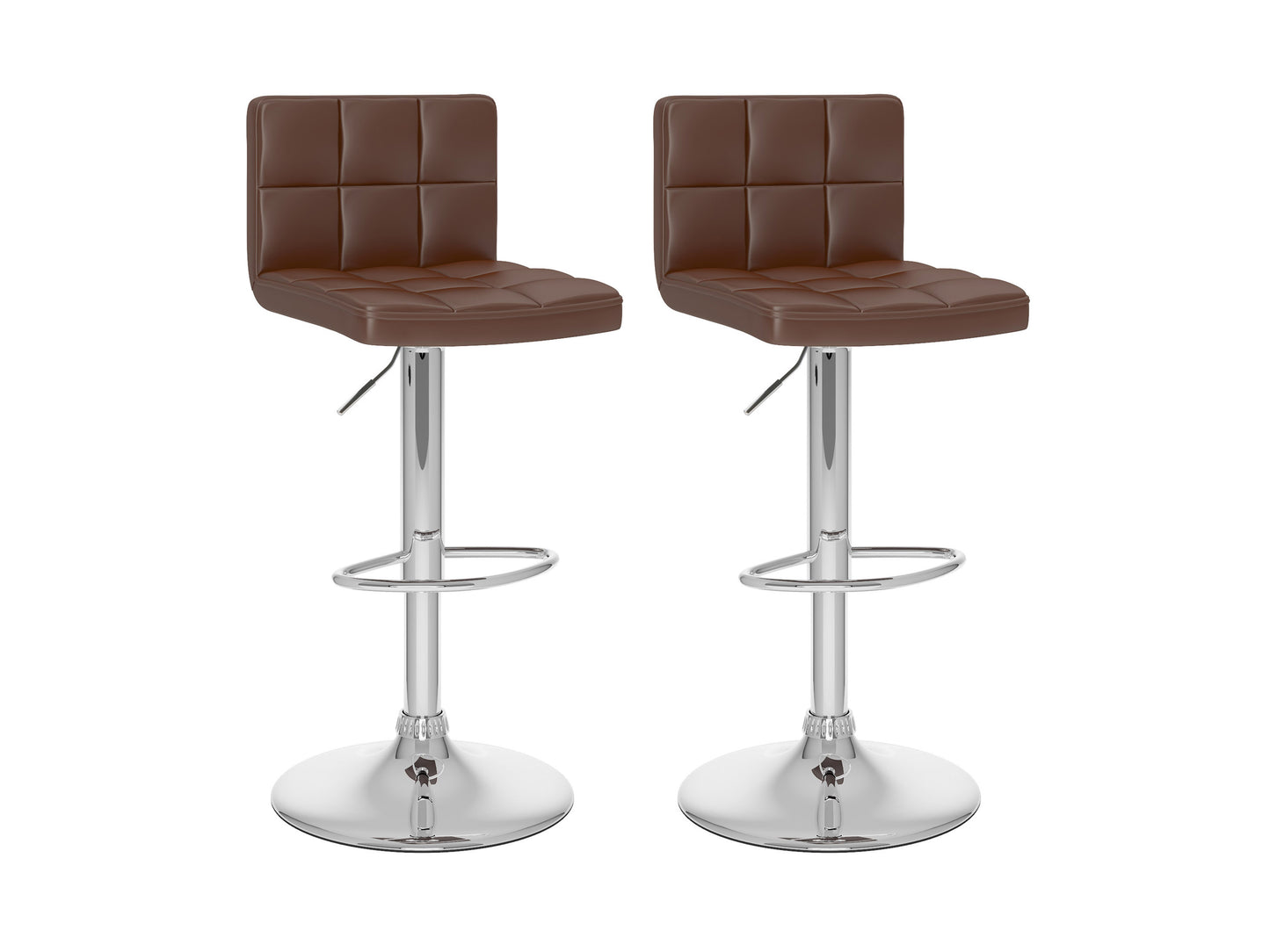 Black and walnut bar stool with cushioned seat, sleek metal frame, and footrest. Ideal for modern kitchens or home bars, combining comfort and contemporary design.