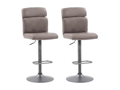 grey Swivel Bar Stools Set of 2 Sawyer Collection product image by CorLiving#color_grey