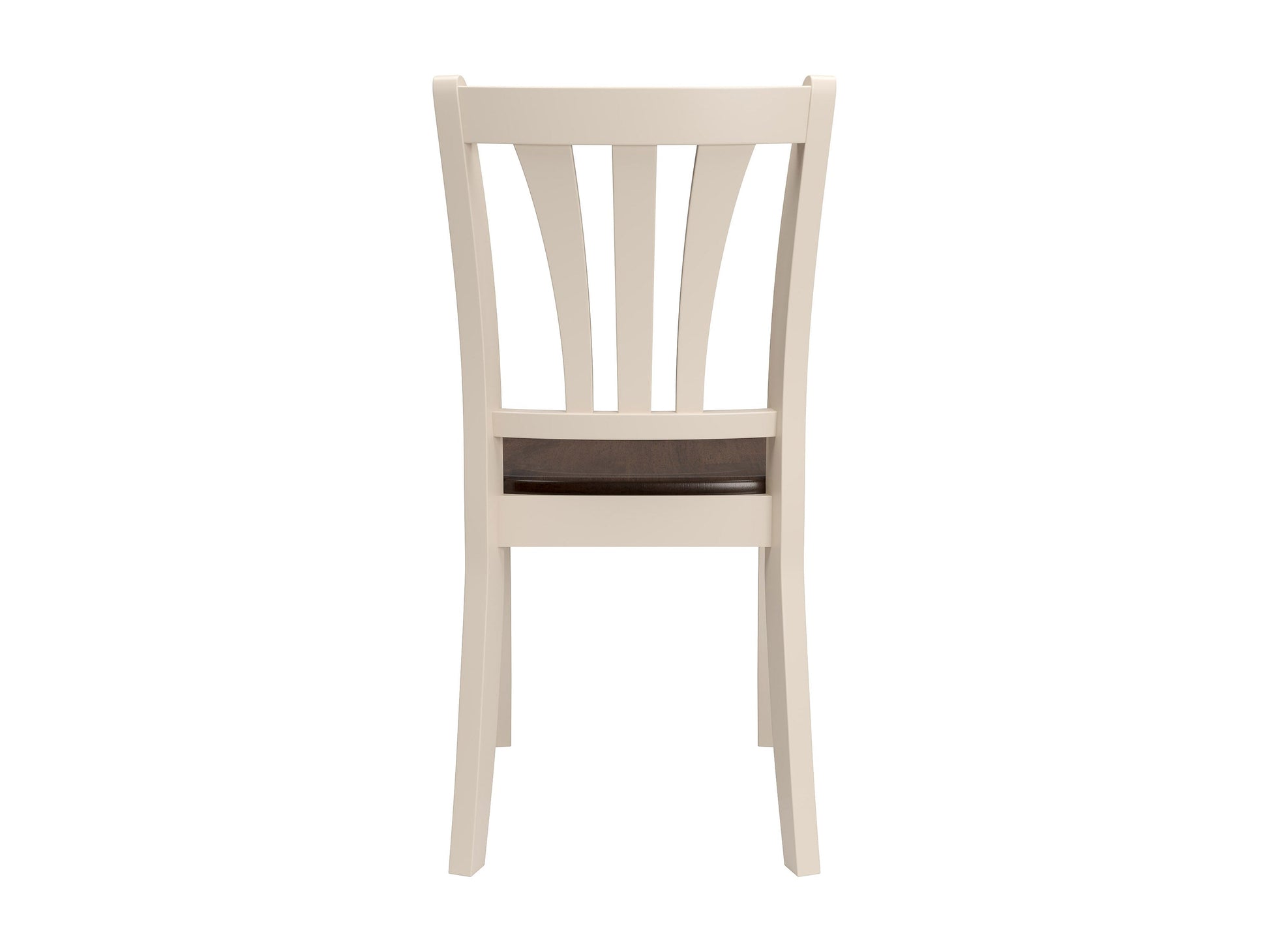 Dillon Dark Brown and Cream Solid Wood Dining Chairs, Set of 2 product image#color_dillon-dark-brown-and-cream