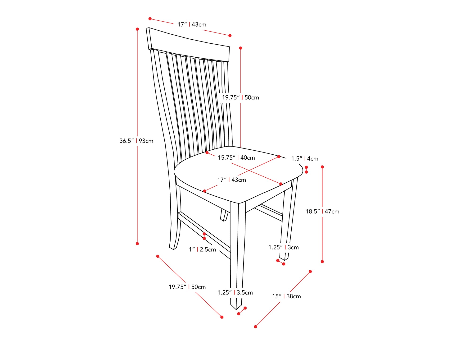 7pc Grey and White Dining Set Michigan Collection measurements diagram by CorLiving#color_michigan-grey-and-white