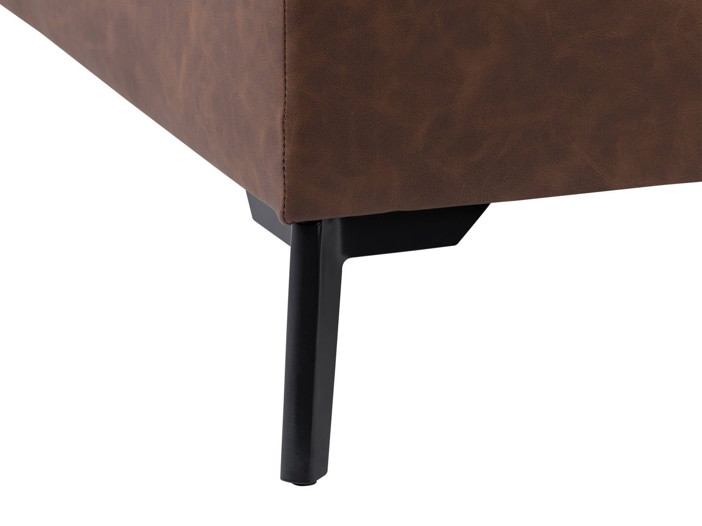 dark brown Mid-Century Modern Ottoman Linden Collection detail image by CorLiving#color_linden-dark-brown