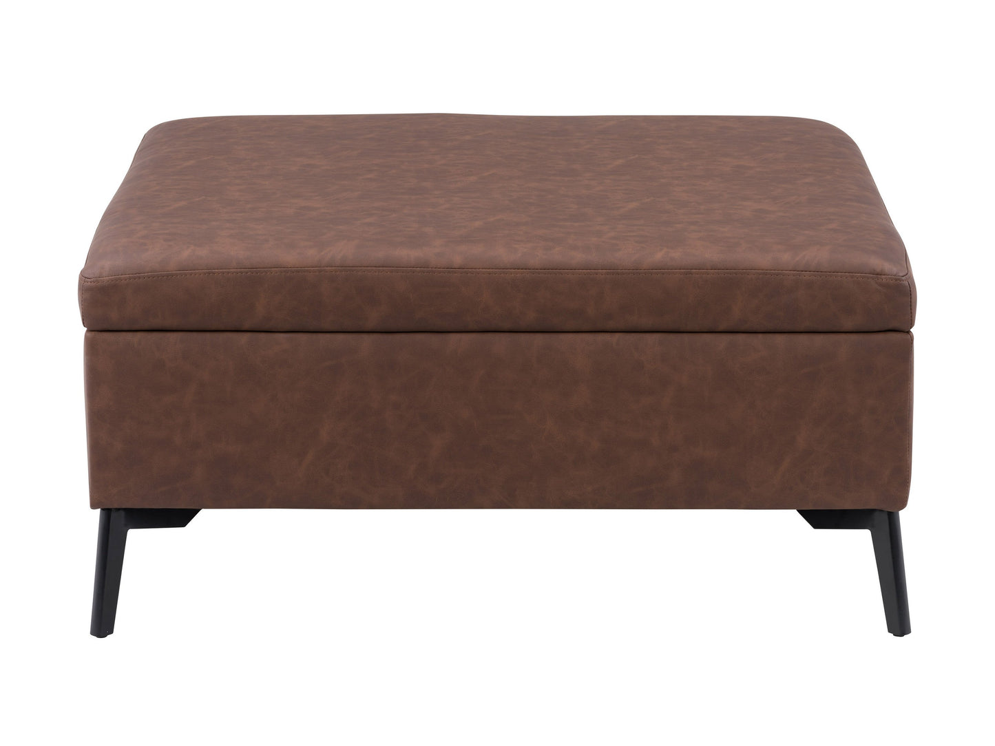 dark brown Mid-Century Modern Ottoman Linden Collection product image by CorLiving#color_linden-dark-brown