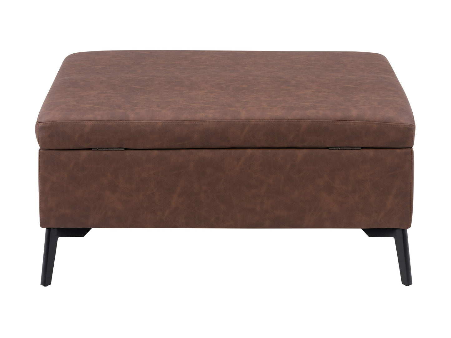 dark brown Mid-Century Modern Ottoman Linden Collection product image by CorLiving#color_linden-dark-brown