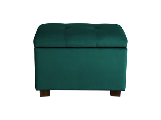 green Velvet Ottoman with Storage Asha Collection product image by CorLiving#color_asha-green