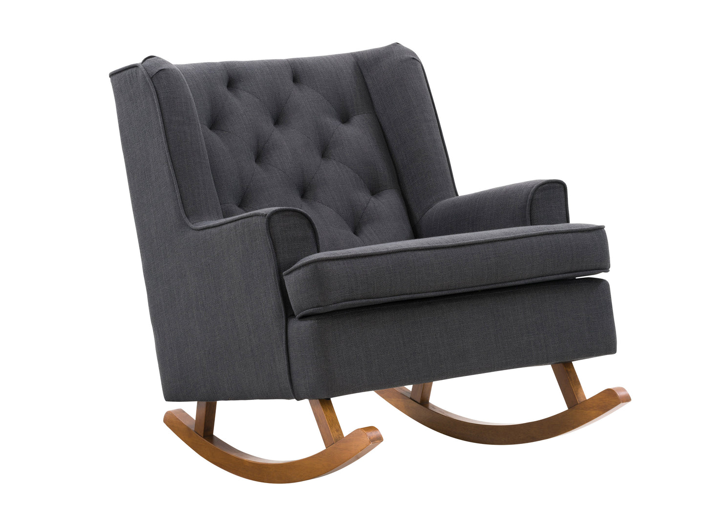 dark grey Modern Rocking Chair Freya Collection product image by CorLiving#color_freya-dark-grey