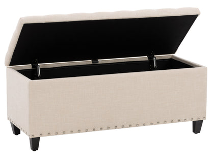 beige End of Bed Storage Bench Leilani Collection product image by CorLiving#color_leilani-beige