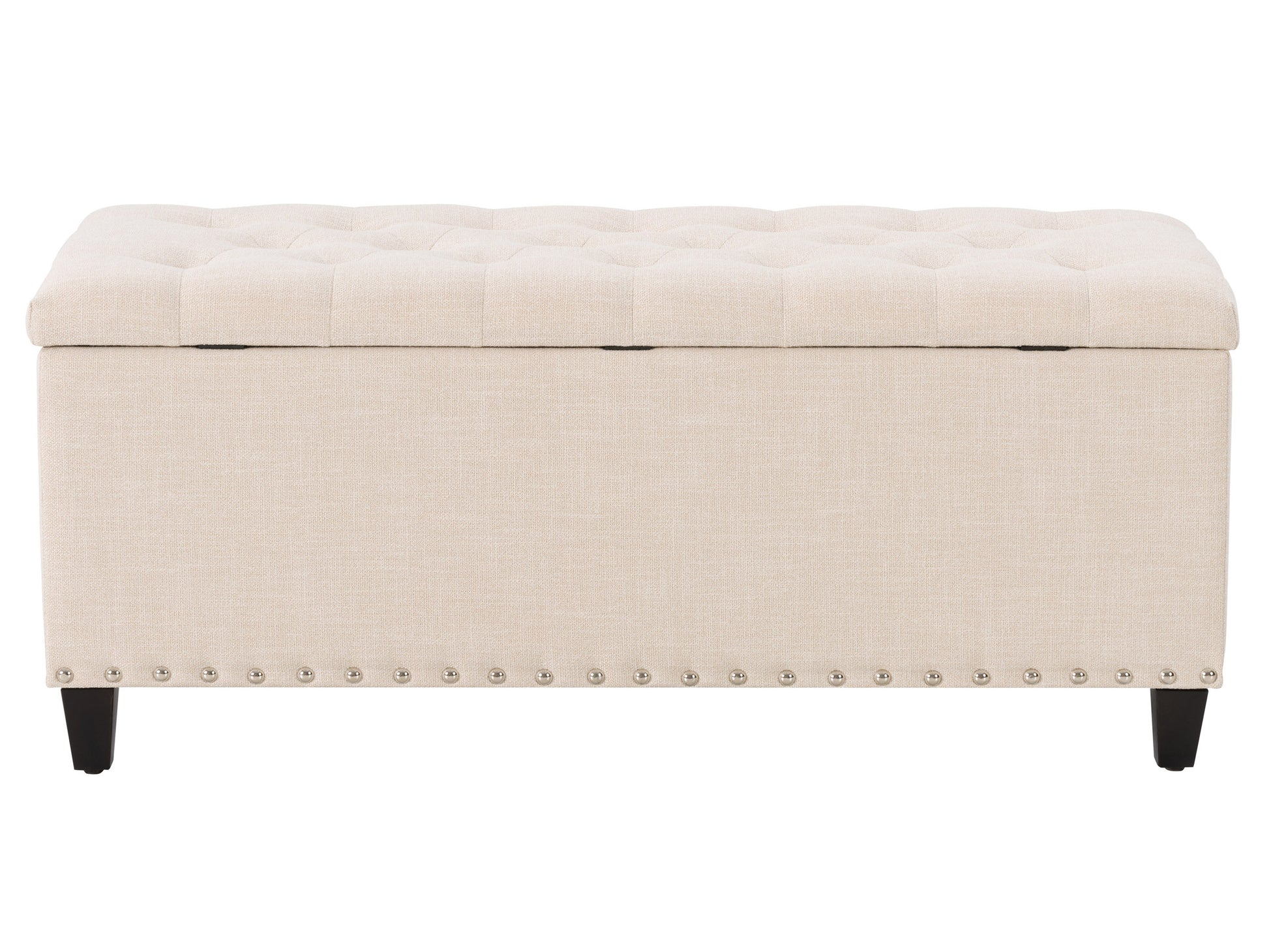 beige End of Bed Storage Bench Leilani Collection product image by CorLiving#color_leilani-beige