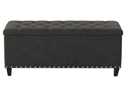 dark grey End of Bed Storage Bench Leilani Collection product image by CorLiving#color_leilani-dark-grey