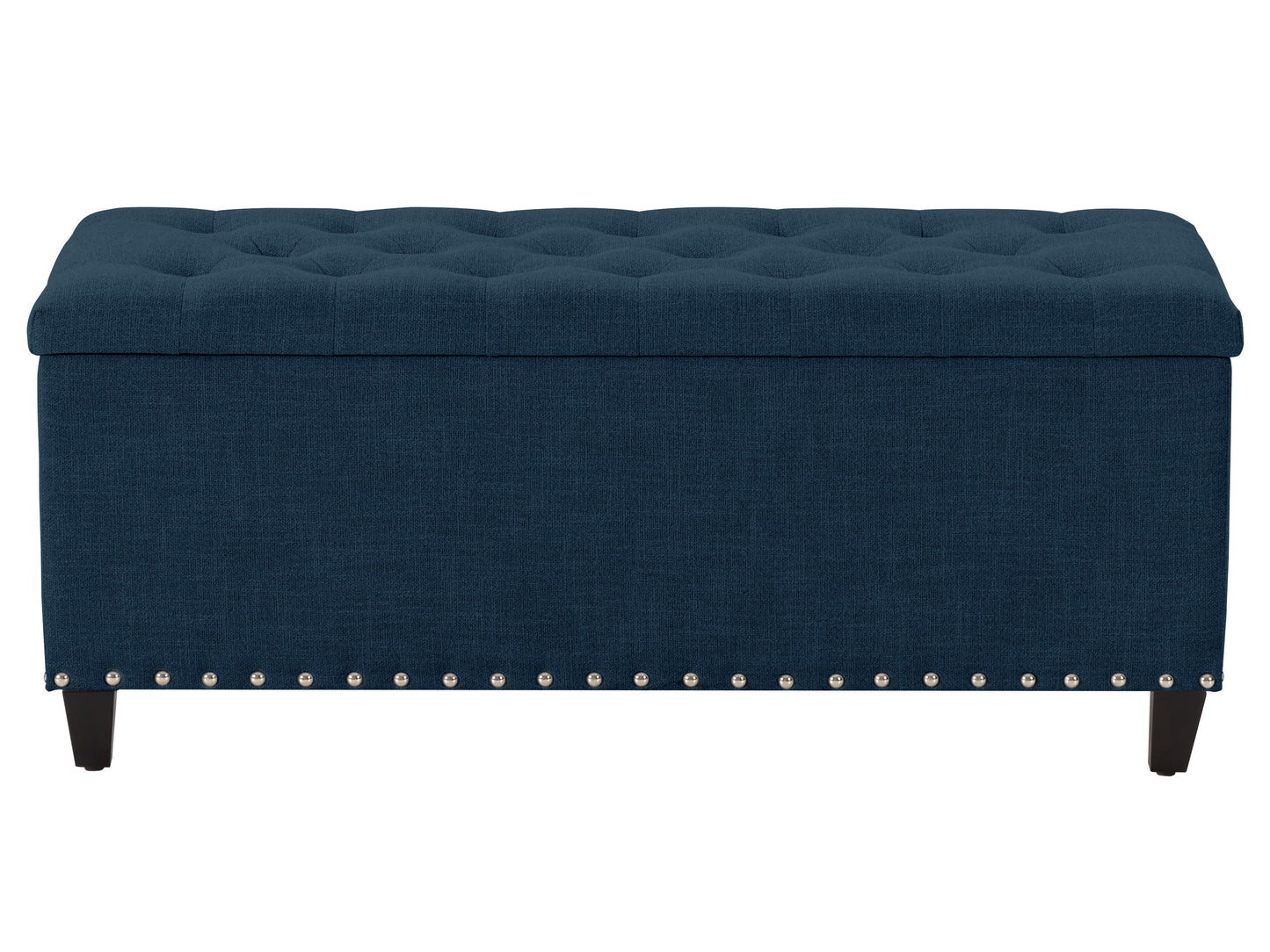 navy blue End of Bed Storage Bench Leilani Collection product image by CorLiving#color_leilani-navy-blue