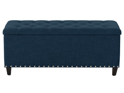 navy blue End of Bed Storage Bench Leilani Collection product image by CorLiving#color_leilani-navy-blue