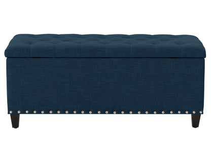 navy blue End of Bed Storage Bench Leilani Collection product image by CorLiving#color_leilani-navy-blue