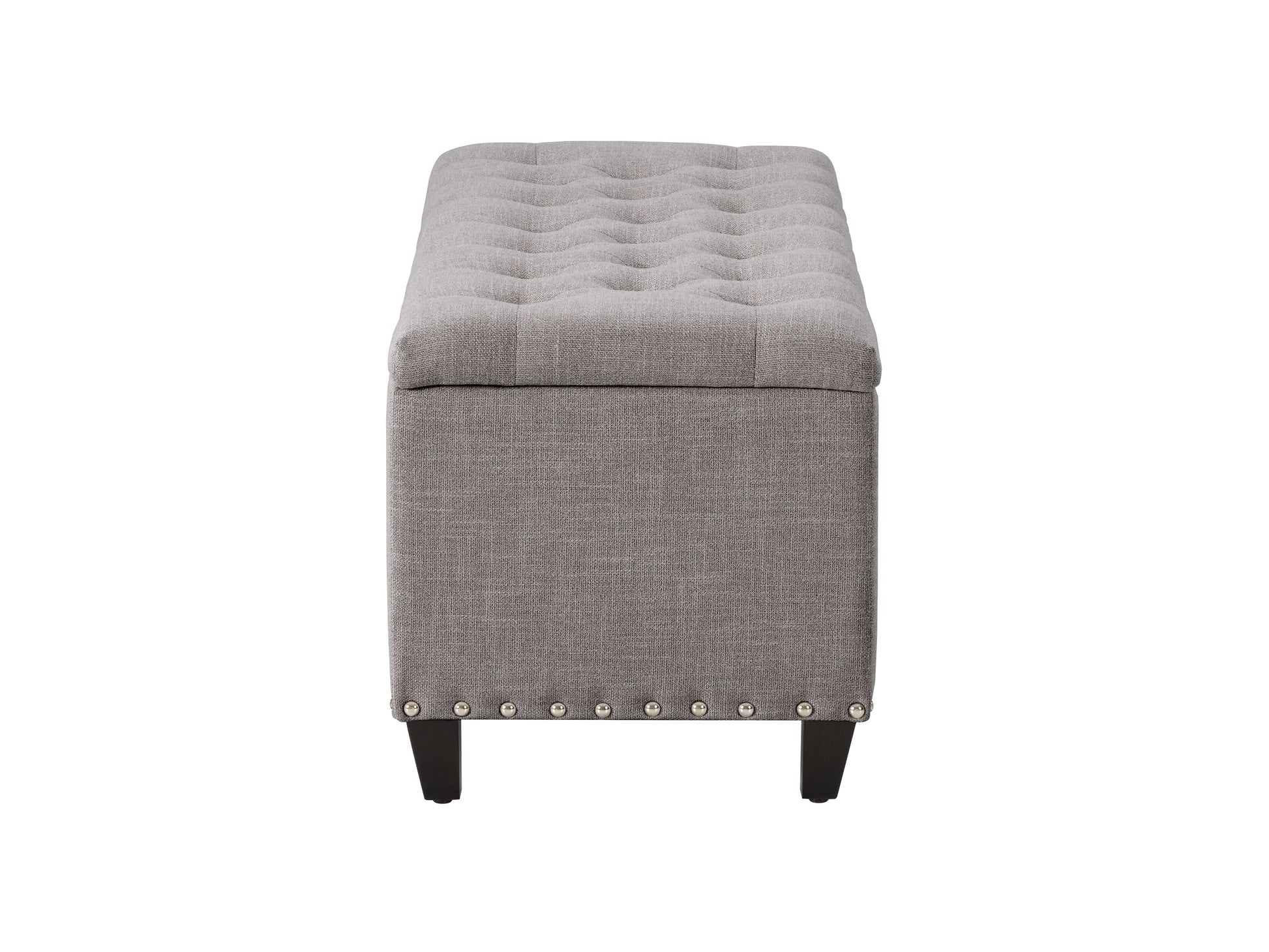 light grey End of Bed Storage Bench Leilani Collection product image by CorLiving#color_leilani-light-grey