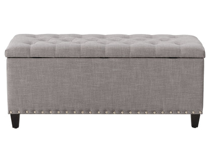 light grey End of Bed Storage Bench Leilani Collection product image by CorLiving#color_leilani-light-grey