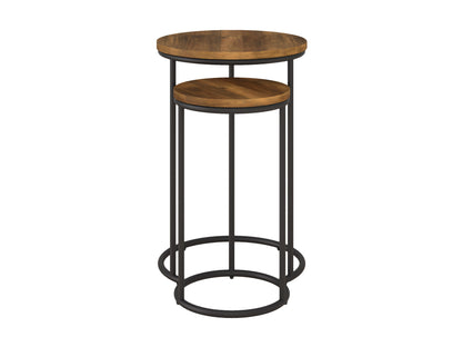 brown Nesting Side Table Fort Worth Collection product image by CorLiving#color_fort-worth-brown-wood