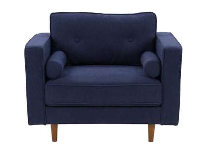 navy blue Mid-Century Modern Accent Chair Mulberry Collection product image by CorLiving#color_mulberry-navy-blue