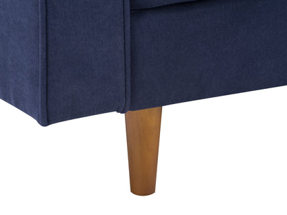 navy blue Sofa and Chair Set, 2 piece Mulberry collection detail image by CorLiving#color_navy-blue