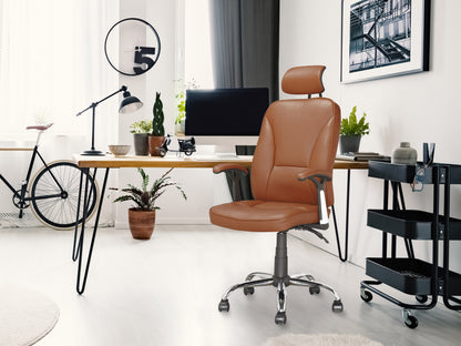 Ergonomic reclining office chair in black and gray mesh with adjustable armrests, lumbar support, and swivel base. Perfect for home or office use, providing comfort and style.