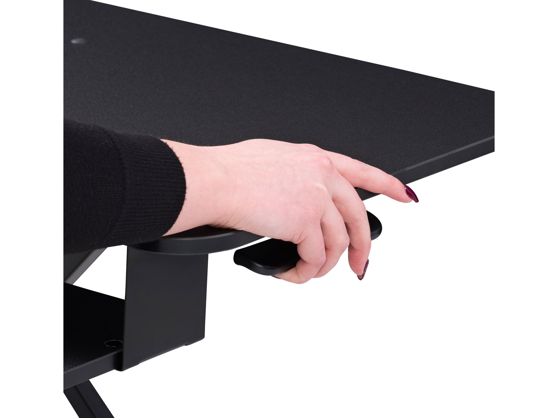 black Standing Desk Converter Workspace Collection detail image by CorLiving#color_black